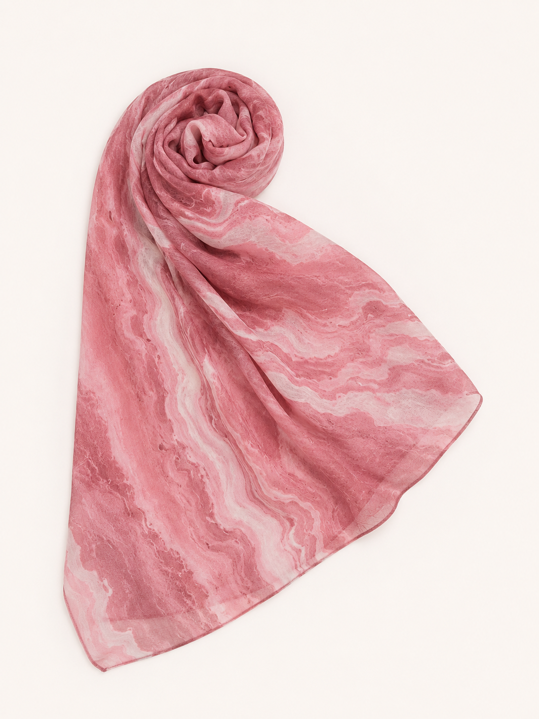 Marble Hijab rosso