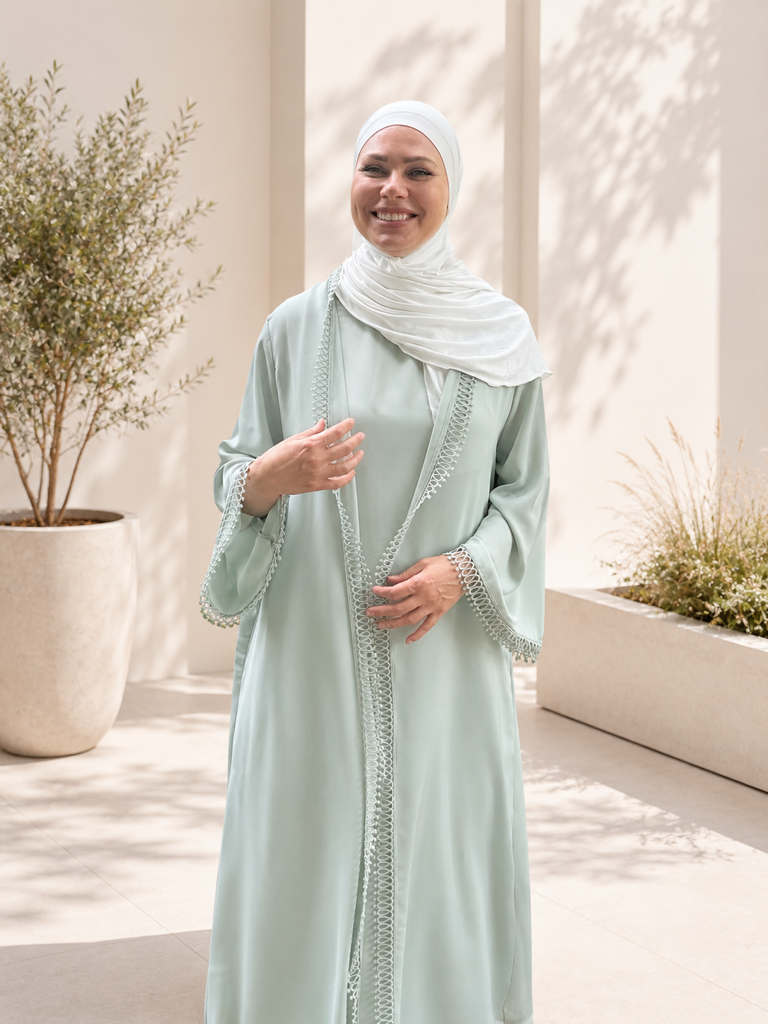 Abaya Set Mint
