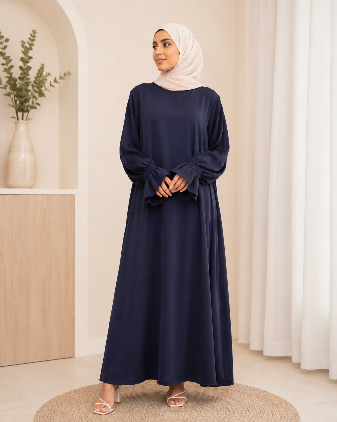 Abaya Hafsa Marine blue