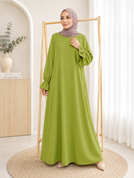 Abaya Hafsa vert