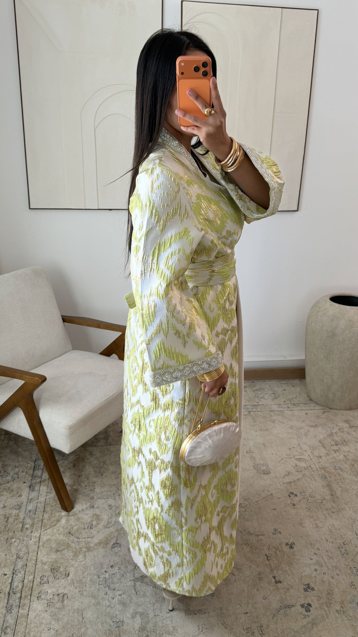 Ilyana Brokat Abaya Set