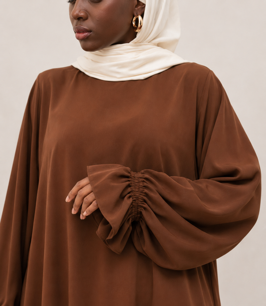 Abaya Hafsa Terre cuite