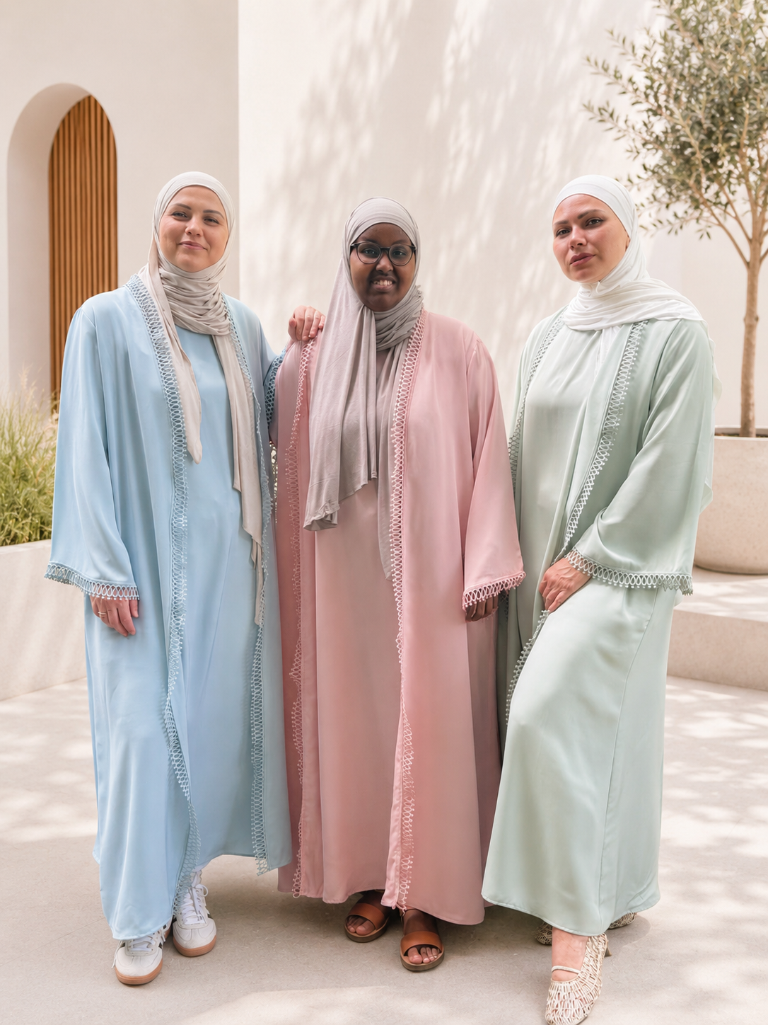 Abaya Set Rose