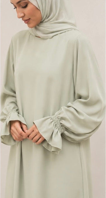 Abaya Hafsa vert clair