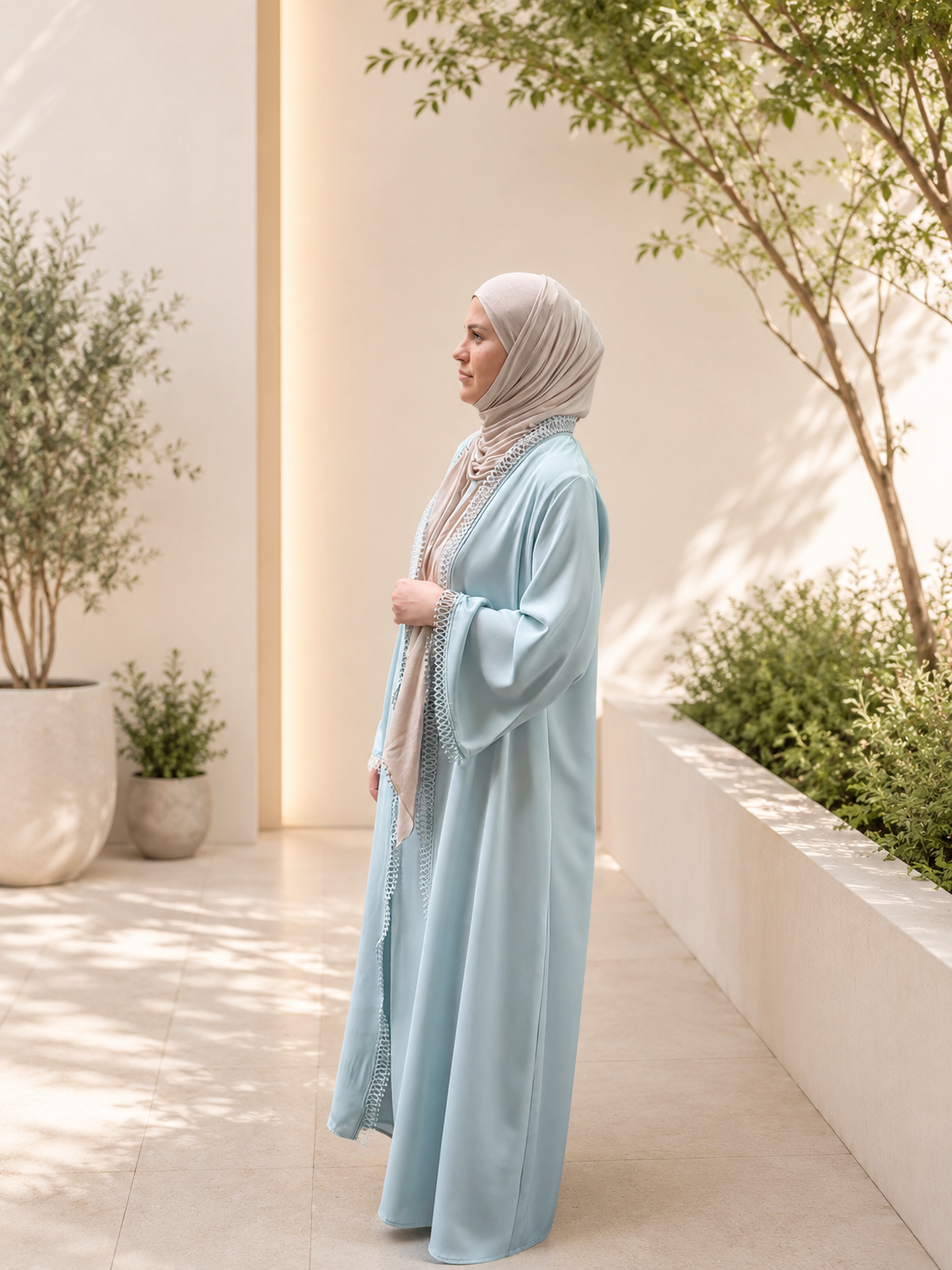 Abaya Set Sky Blue