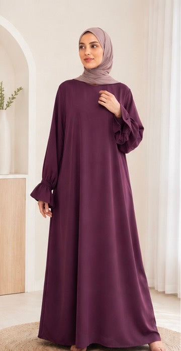 Abaya Hafsa Fuchsia