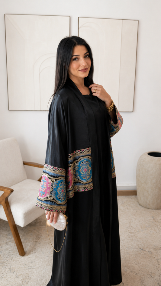 Samya Besticktes Abaya Kleid