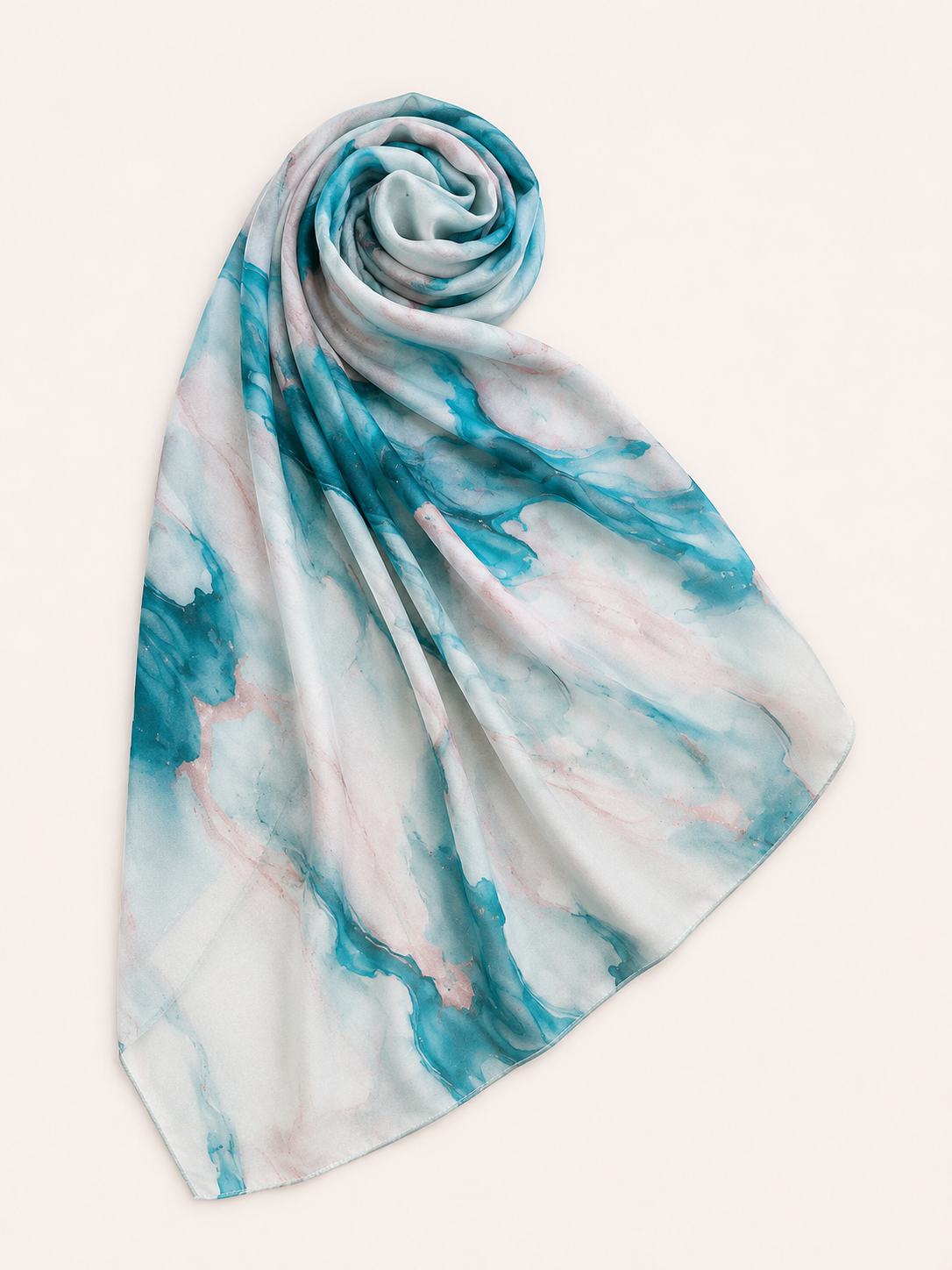 Marble Hijab verde