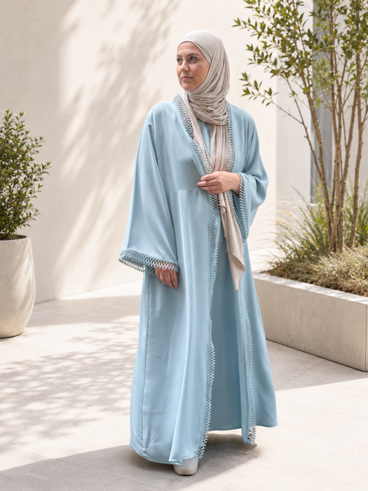 Abaya Set Sky Blue