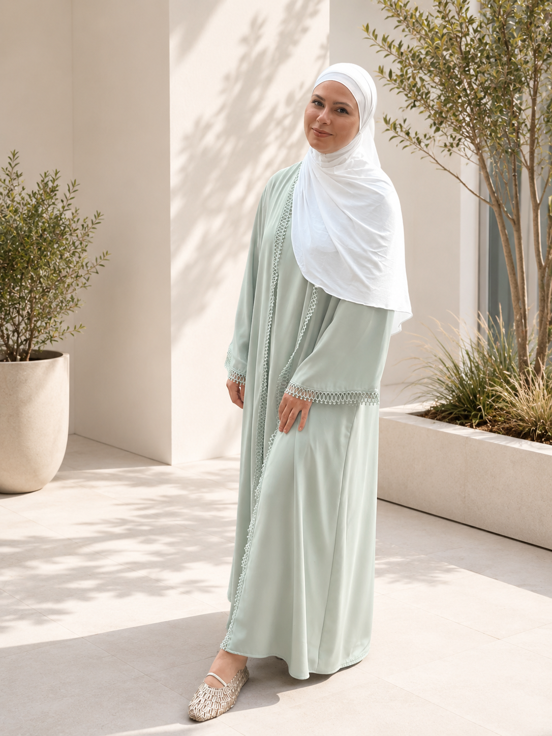 Abaya Set Mint