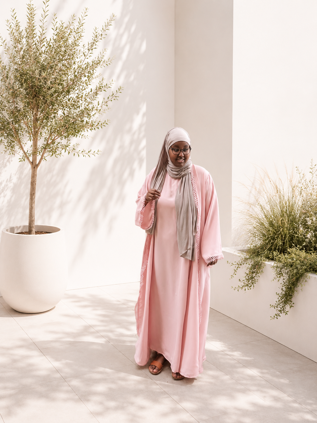 Abaya Set Rose